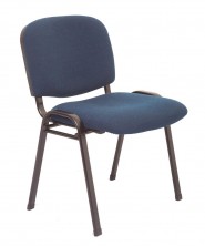 Nova Visitor Chair. Black Frame. Navy, Black, Charcoal Fabric Only